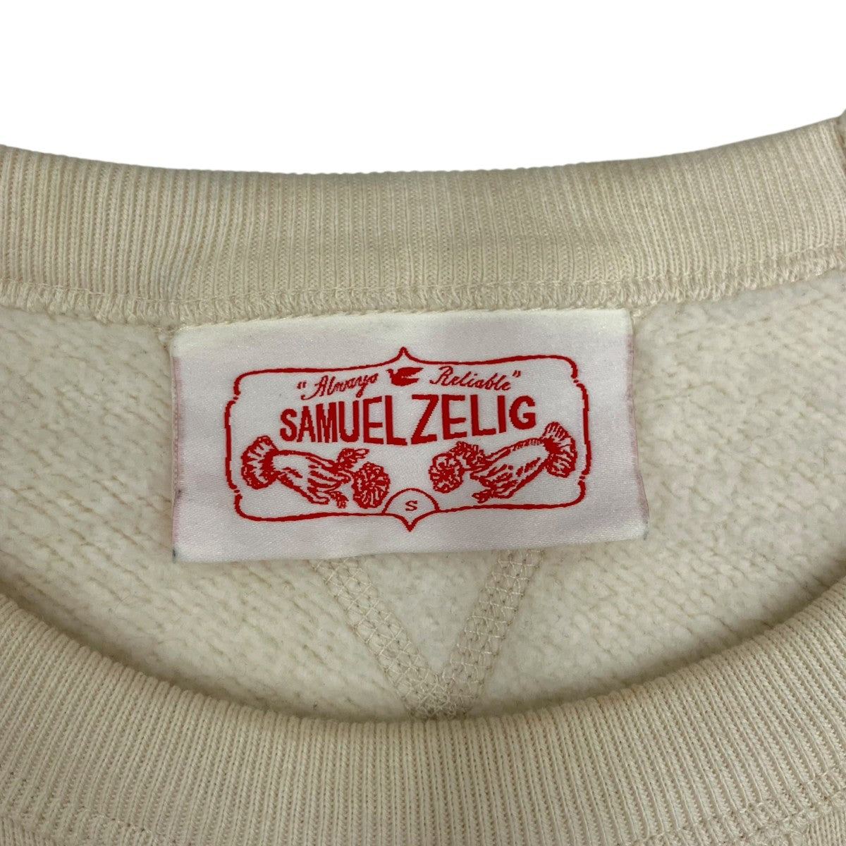 SAMUEL ZELIG(サミュエルゼリグ) VARSITY CREWNECKスウェット ベージュ