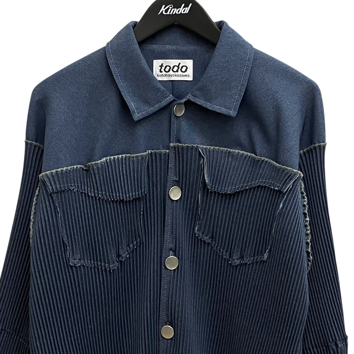 kotohayokozawa PLEAT SHIRT JACKETシャツジャケット 古着・中古-3枚目のアイテム画像