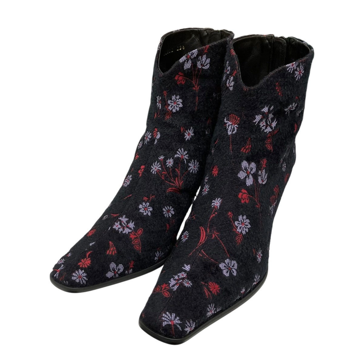 Floral Jacquard BootsショートブーツMM22PF