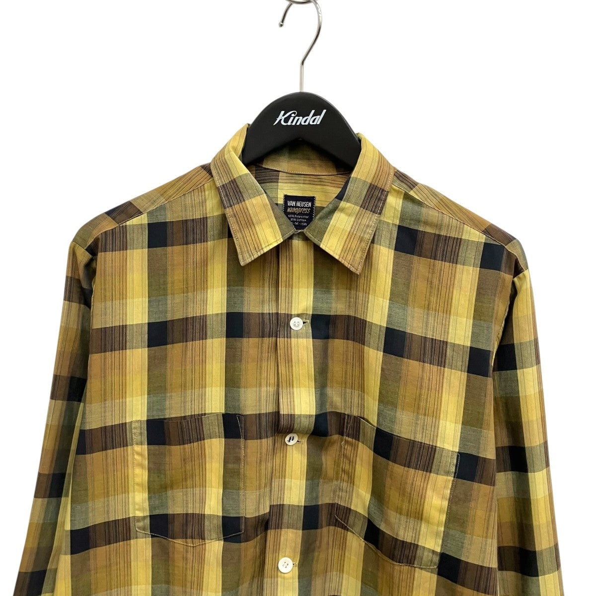 VAN HEUSEN 50S~60Sチェック長袖シャツ 古着・中古-3枚目のアイテム画像