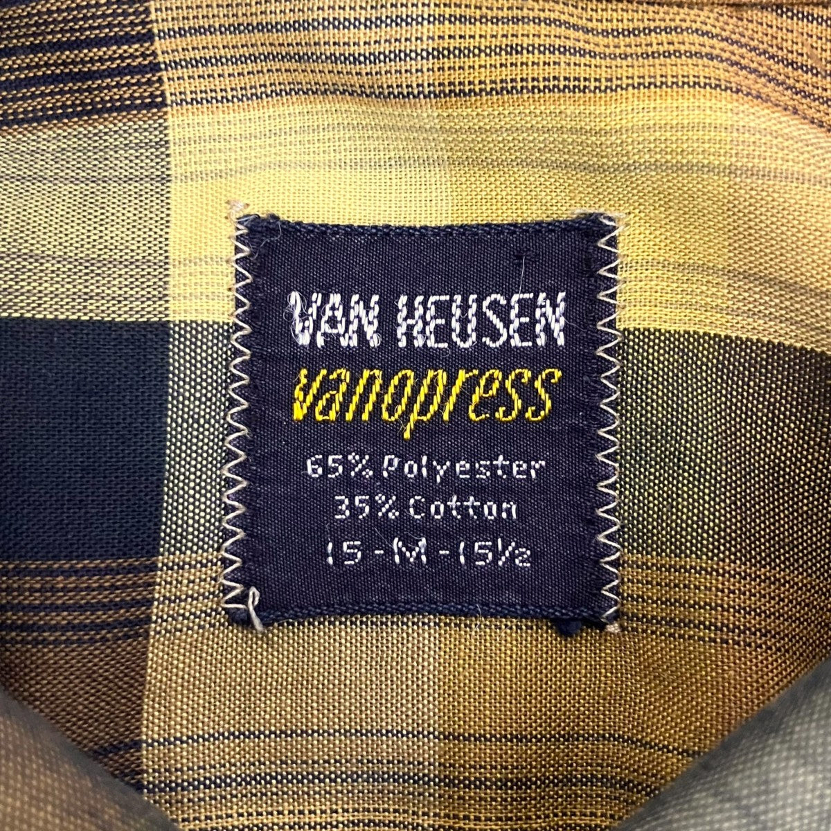 VAN HEUSEN 50S~60Sチェック長袖シャツ 古着・中古-6枚目のアイテム画像