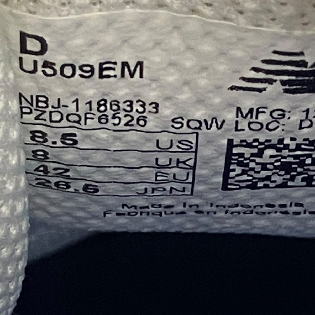 NEW BALANCE U509EMスニーカー 古着・中古-6枚目のアイテム画像