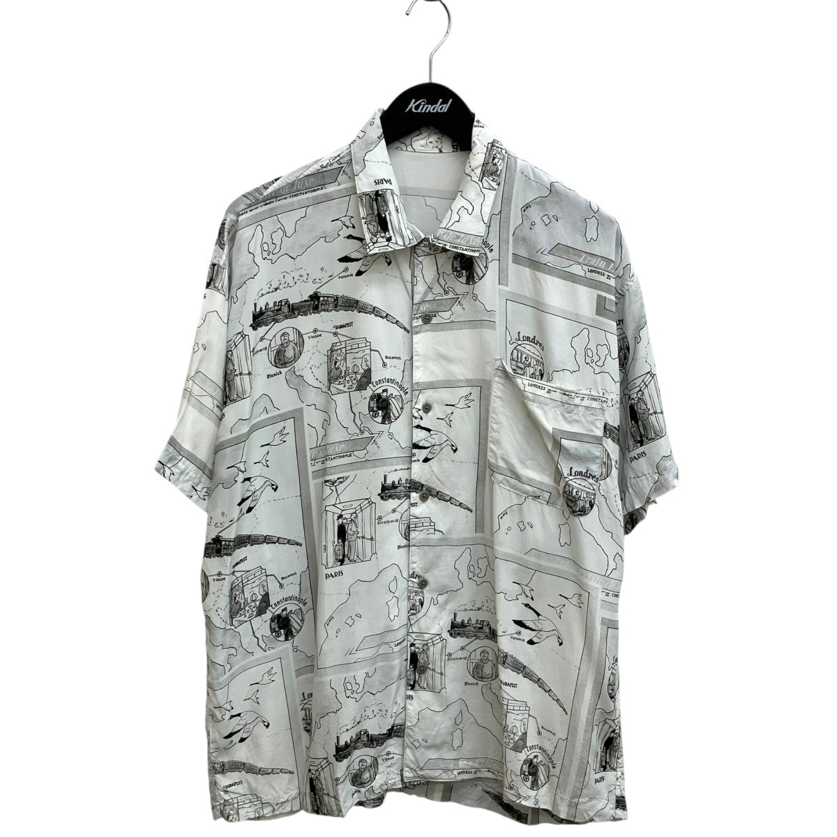 Porter Classic ALOHA SHIRT TRAIN オリエント急行アロハシャツ 古着・中古-1枚目のアイテム画像