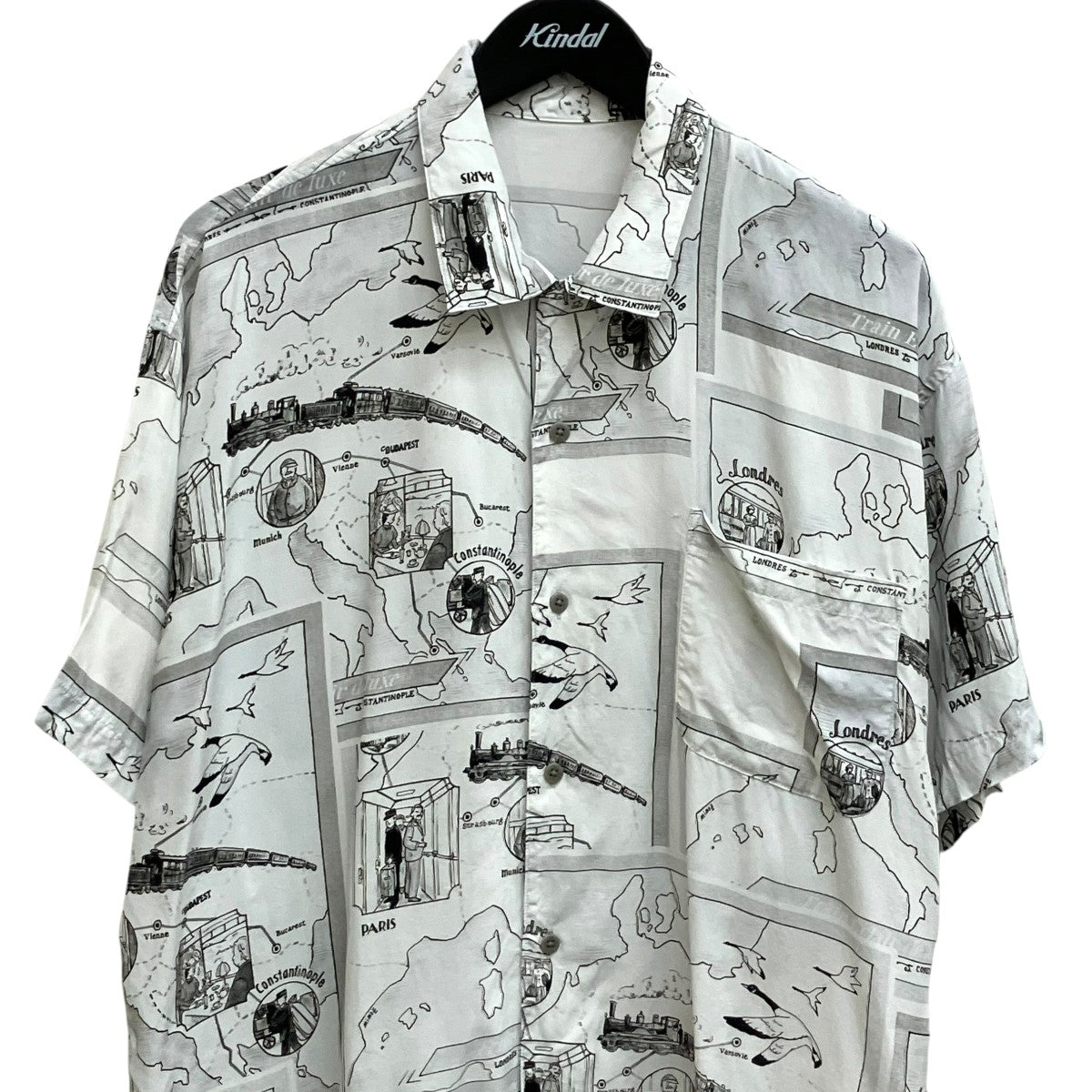 Porter Classic ALOHA SHIRT TRAIN オリエント急行アロハシャツ 古着・中古-3枚目のアイテム画像