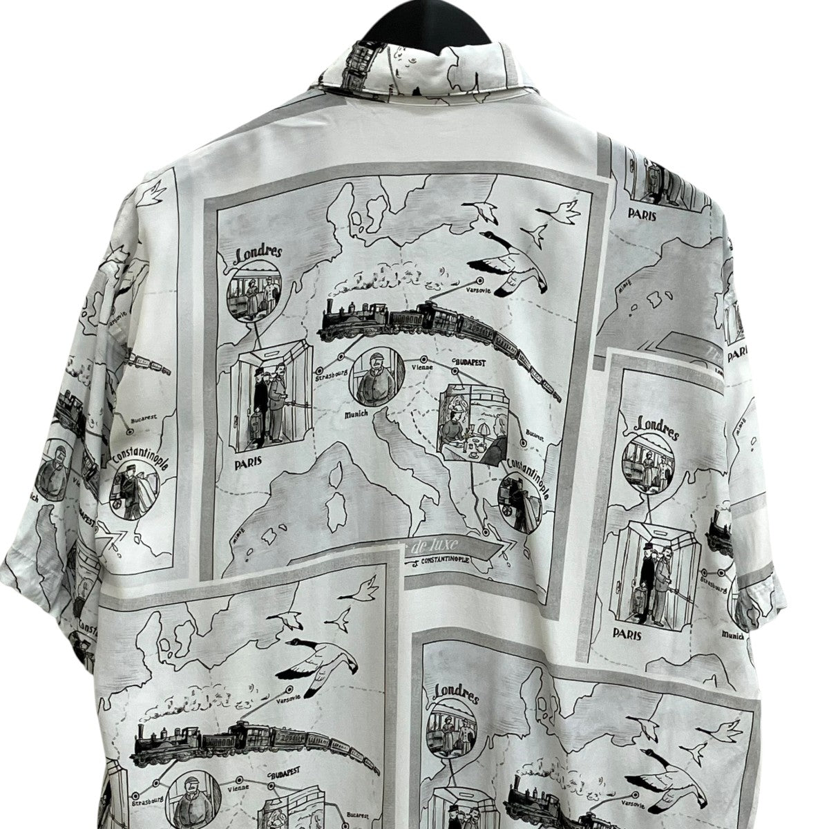 Porter Classic ALOHA SHIRT TRAIN オリエント急行アロハシャツ 古着・中古-4枚目のアイテム画像