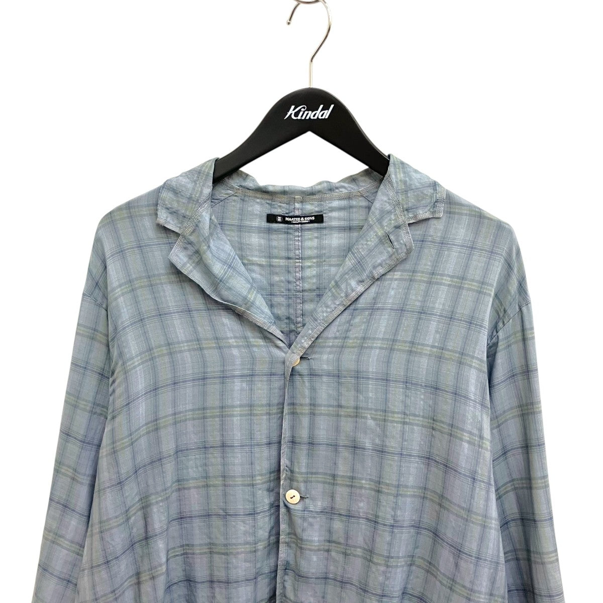 MAATEE＆SONS 25SS折って折ってshirts JACKETシャツジャケットMT5103-0009D 古着・中古-3枚目のアイテム画像