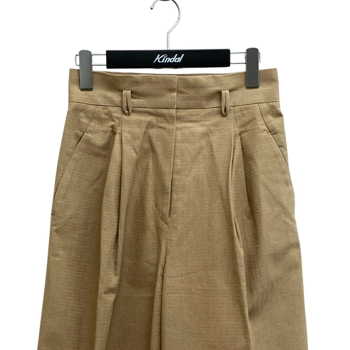 mame kurogouchi 23SSNaturally Coloured Cotton Dobby WideパンツMM23SS-PT023 古着・中古-3枚目のアイテム画像