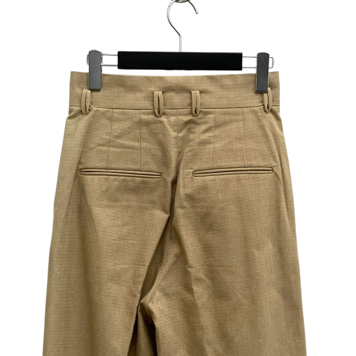 mame kurogouchi 23SSNaturally Coloured Cotton Dobby WideパンツMM23SS-PT023 古着・中古-4枚目のアイテム画像