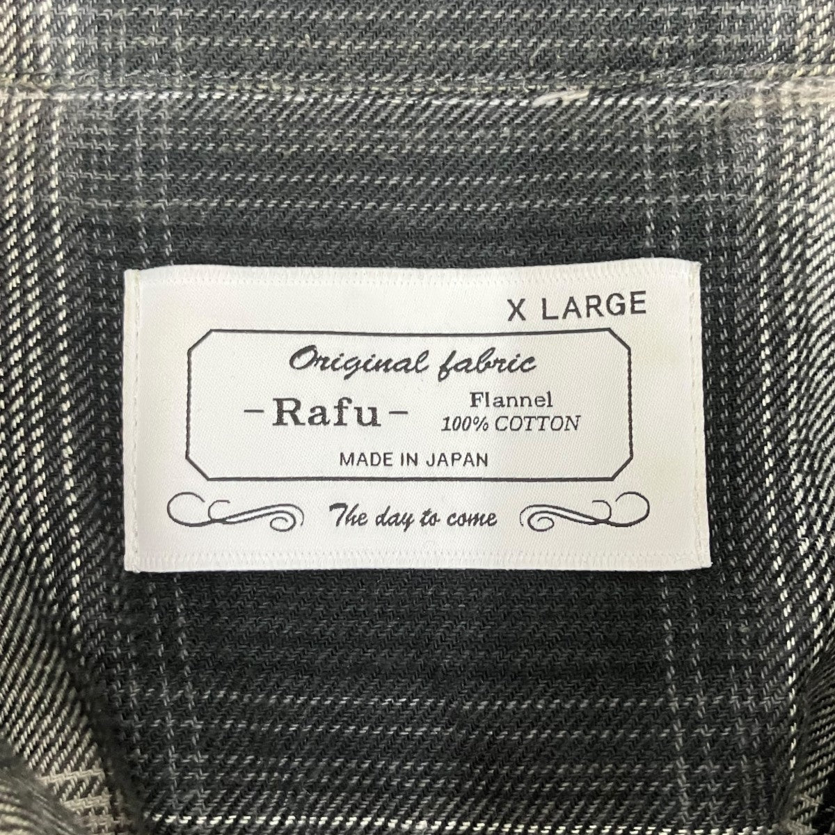 Rafu チェック長袖シャツ 古着・中古-7枚目のアイテム画像