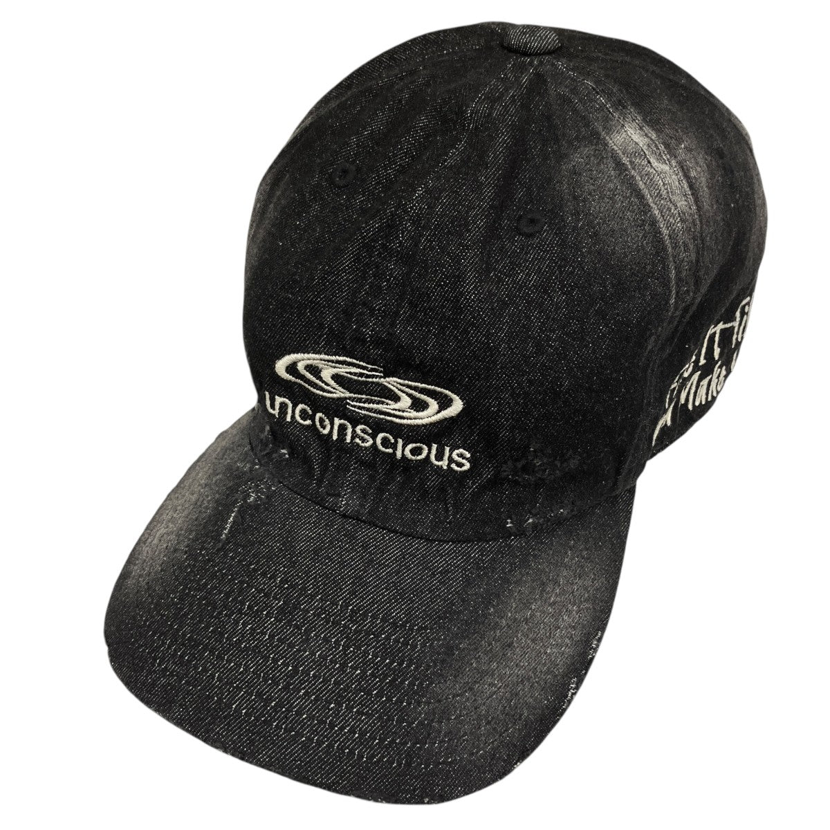 unconscious destroy denim capキャップ 古着・中古-1枚目のアイテム画像
