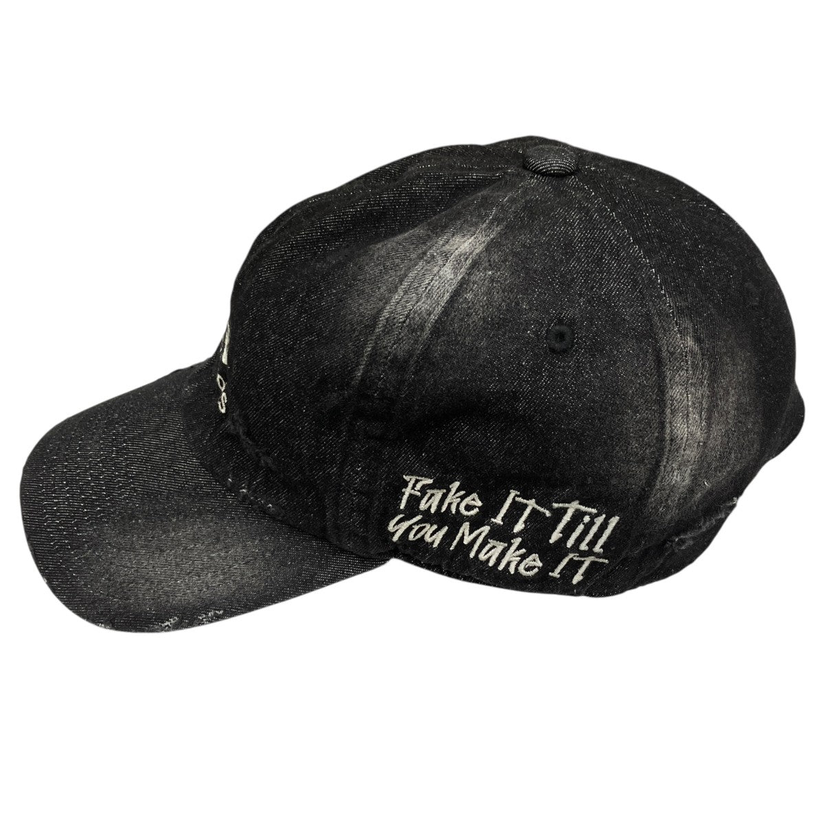 unconscious destroy denim capキャップ 古着・中古-3枚目のアイテム画像