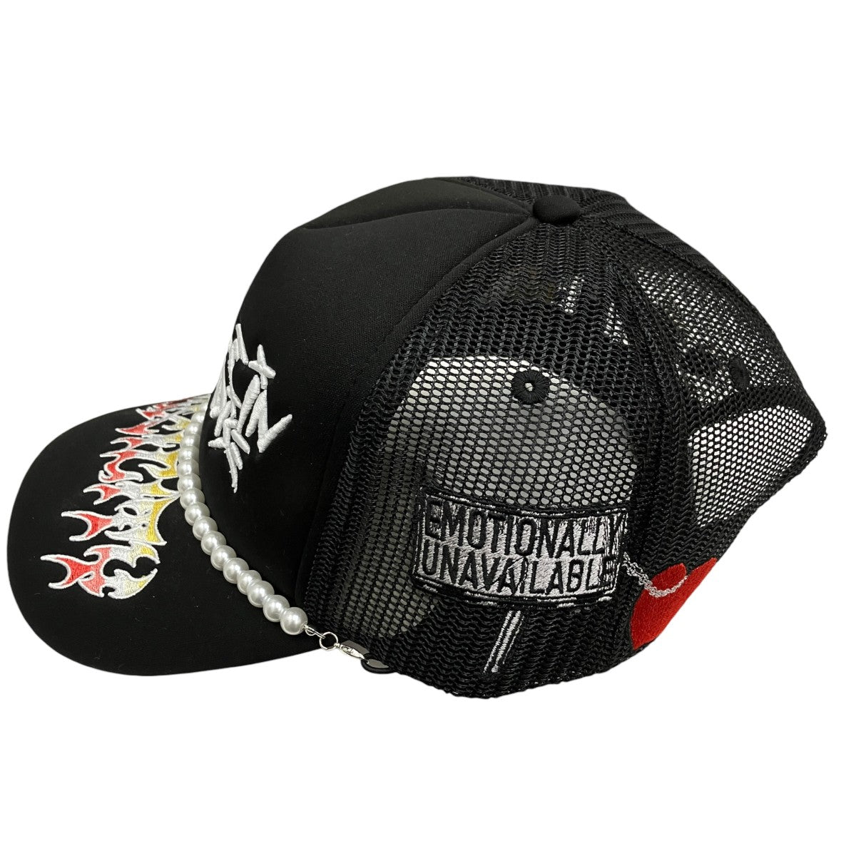 TOXICITY×DSMSD Trouble In Paradise Trucker Blackキャップ 古着・中古-3枚目のアイテム画像