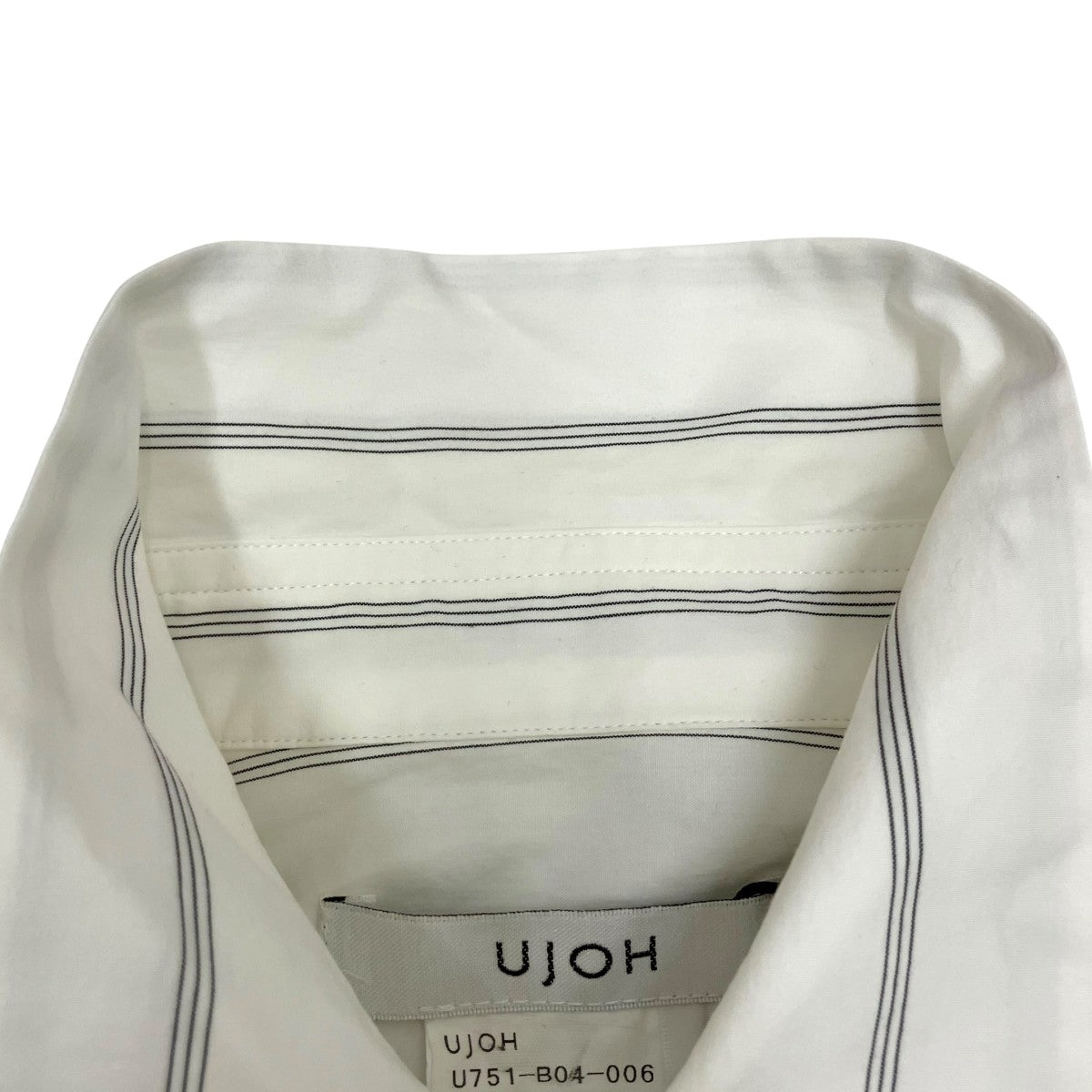 UJOH コットン ストライプ フレンチ ギャザーシャツ U751-B04-006 古着・中古-4枚目のアイテム画像