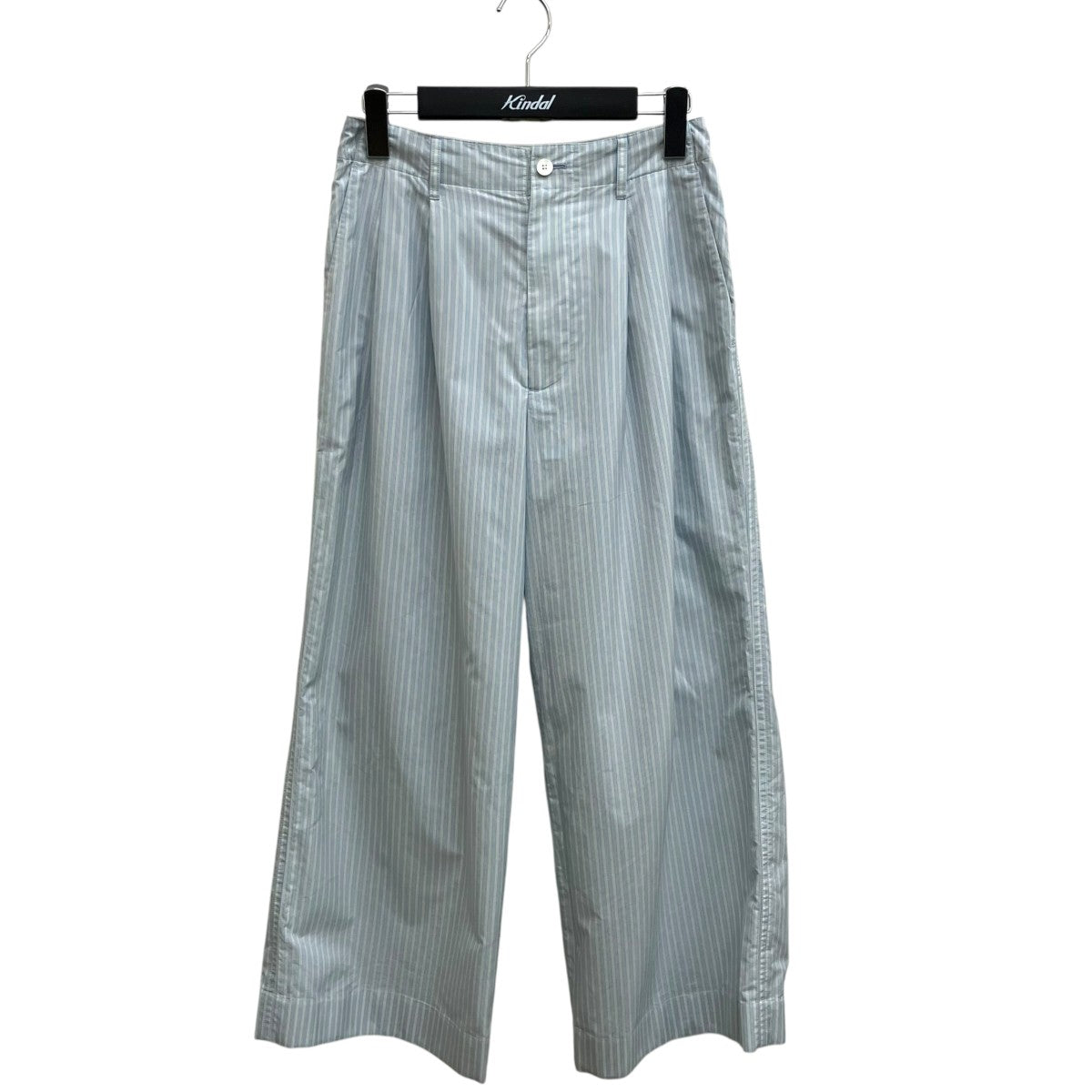 AURALEE FINX POLYESTER STRIPE PANTSパンツA23SP05PS 古着・中古-1枚目のアイテム画像