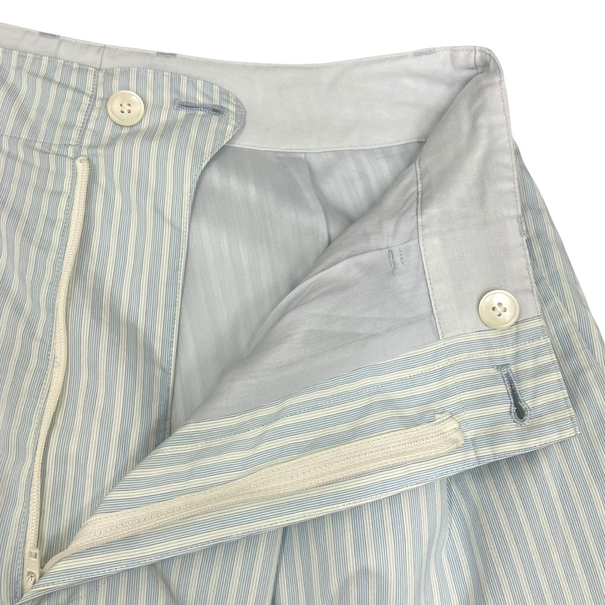 AURALEE FINX POLYESTER STRIPE PANTSパンツA23SP05PS 古着・中古-5枚目のアイテム画像