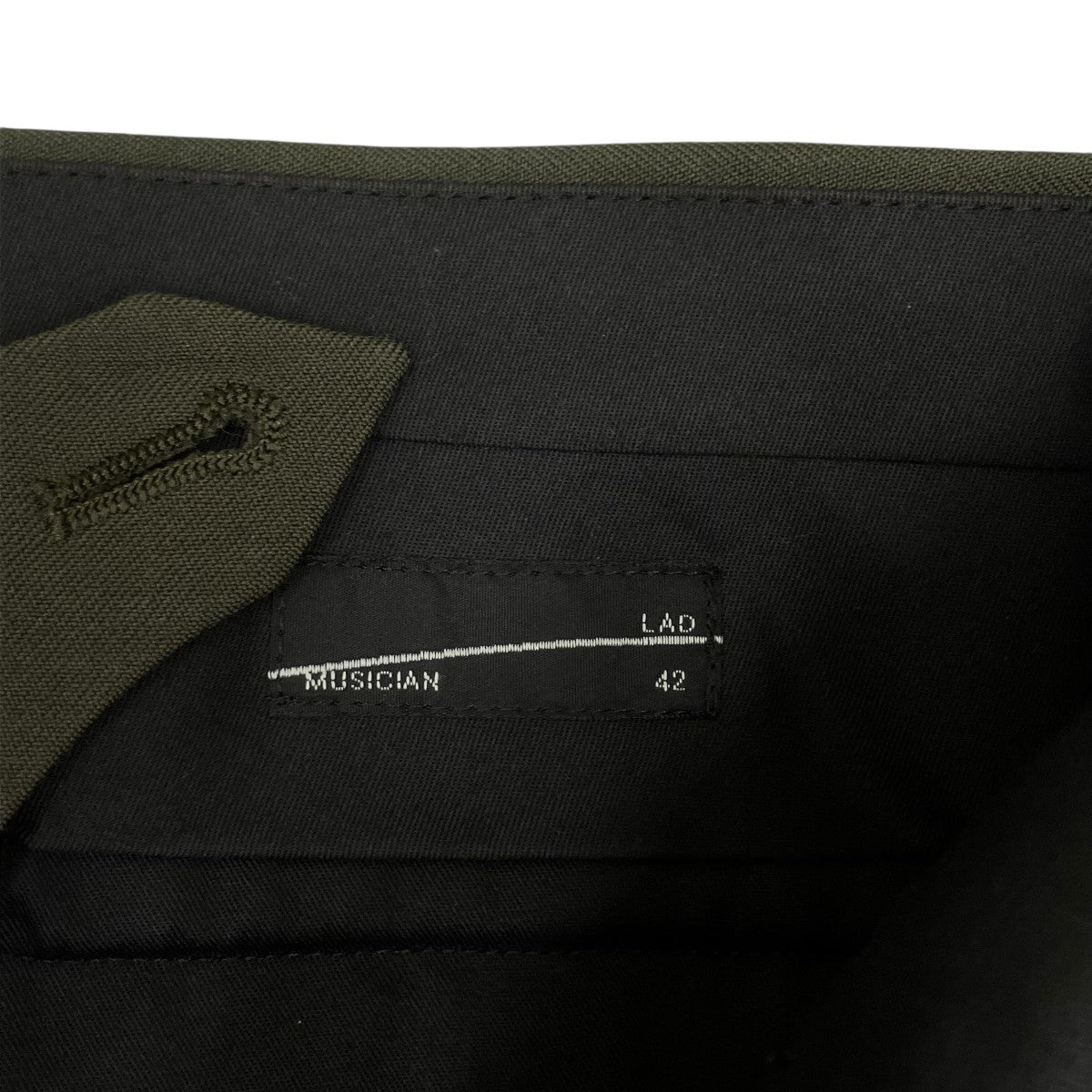 LAD MUSICIAN WOOL GABARDINE 3TUCK WIDEスラックス2119-552 古着・中古-6枚目のアイテム画像