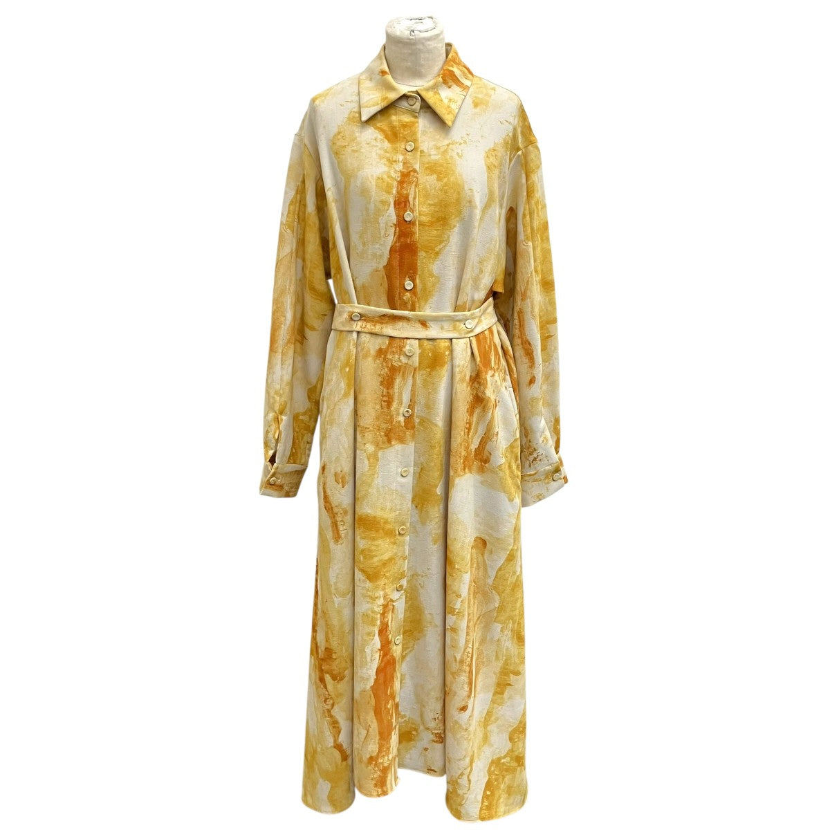 Rumche Earth Print Shirts DressシャツワンピースR23A10302 古着・中古-1枚目のアイテム画像