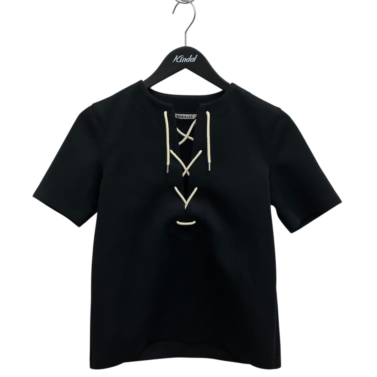 AURALEE WETSUIT JERSEY LACE UP TEE半袖カットソーA25SP02WJ 古着・中古-1枚目のアイテム画像