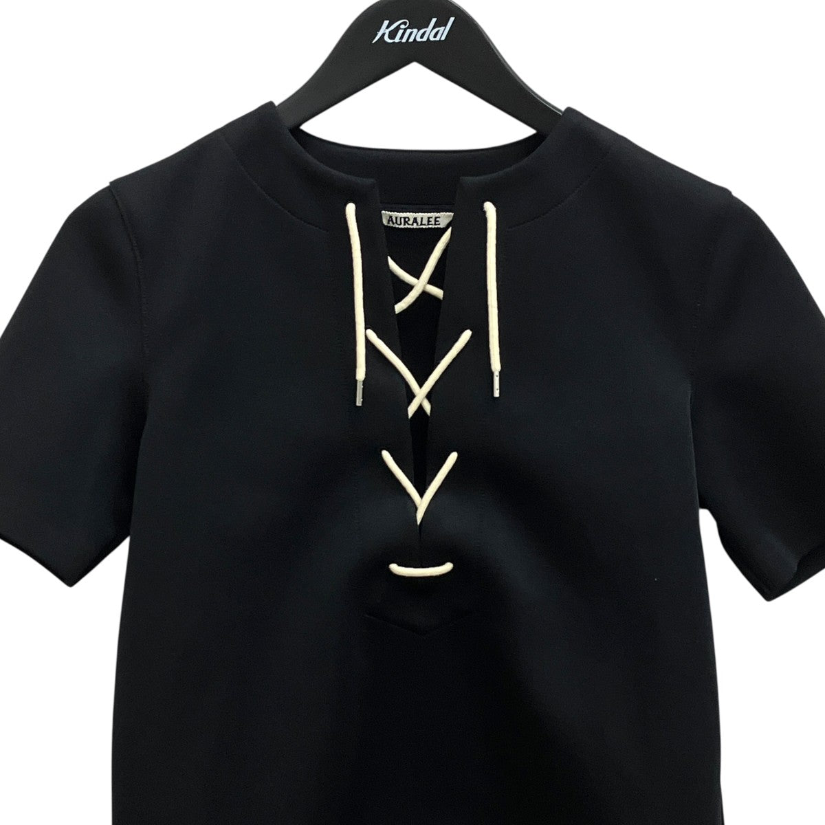 AURALEE WETSUIT JERSEY LACE UP TEE半袖カットソーA25SP02WJ 古着・中古-3枚目のアイテム画像