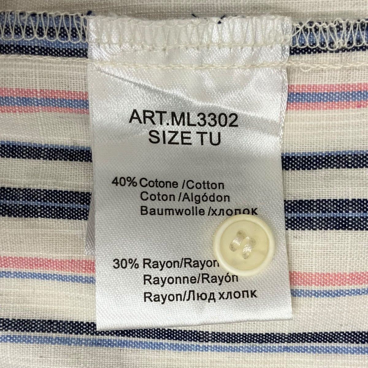 GIOYA ＆ CO バンドカラーシャツML3302 古着・中古-5枚目のアイテム画像