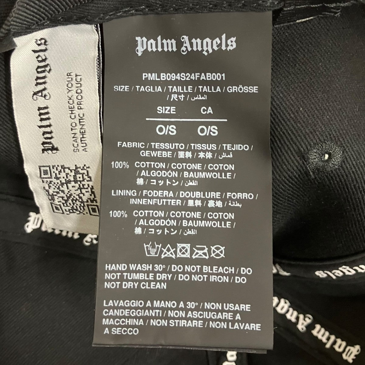 Palm Angels CAPPELLO BASEBALL CAPキャップPMLB094S24FAB001 古着・中古-6枚目のアイテム画像