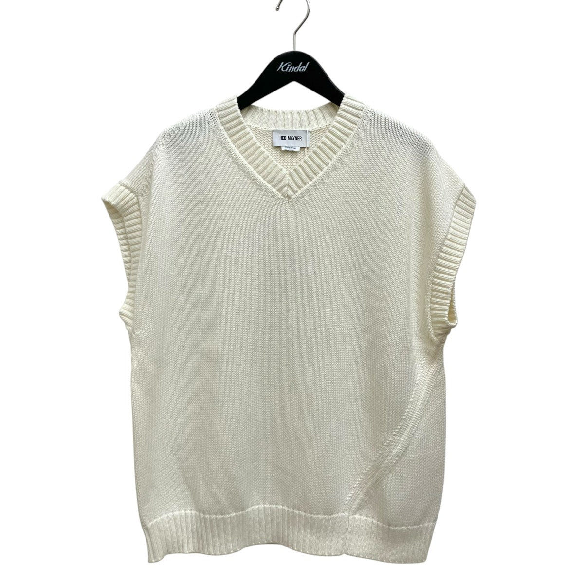 Hed Mayner GILET STONE WASHEDニットベストHMMY75002T 古着・中古-1枚目のアイテム画像