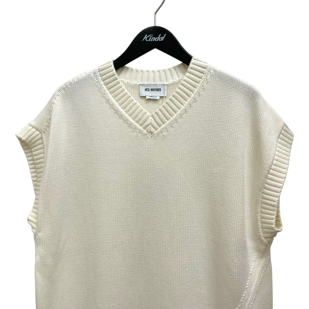 Hed Mayner GILET STONE WASHEDニットベストHMMY75002T 古着・中古-3枚目のアイテム画像