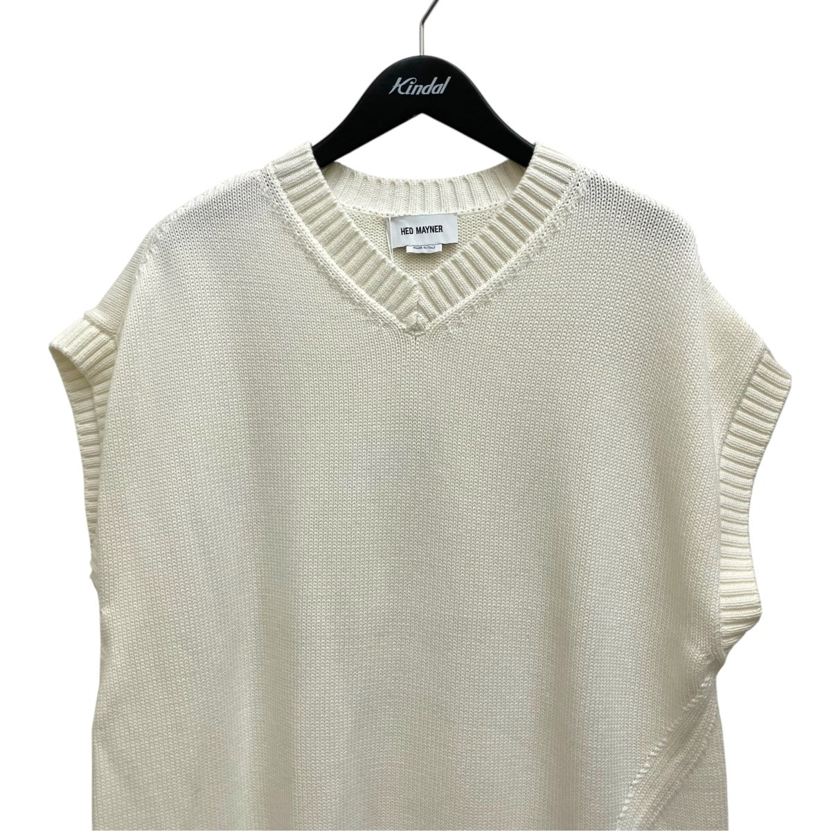 Hed Mayner GILET STONE WASHEDニットベストHMMY75002T 古着・中古-3枚目のアイテム画像