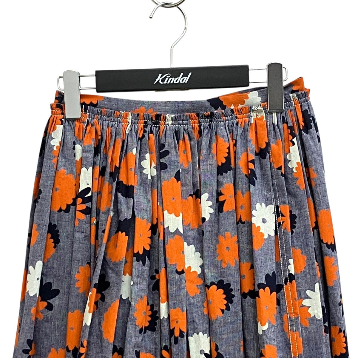 MARNI(マルニ) 花柄スカートGOJD0281A0 GOJD0281A0 ネイビー×オレンジ