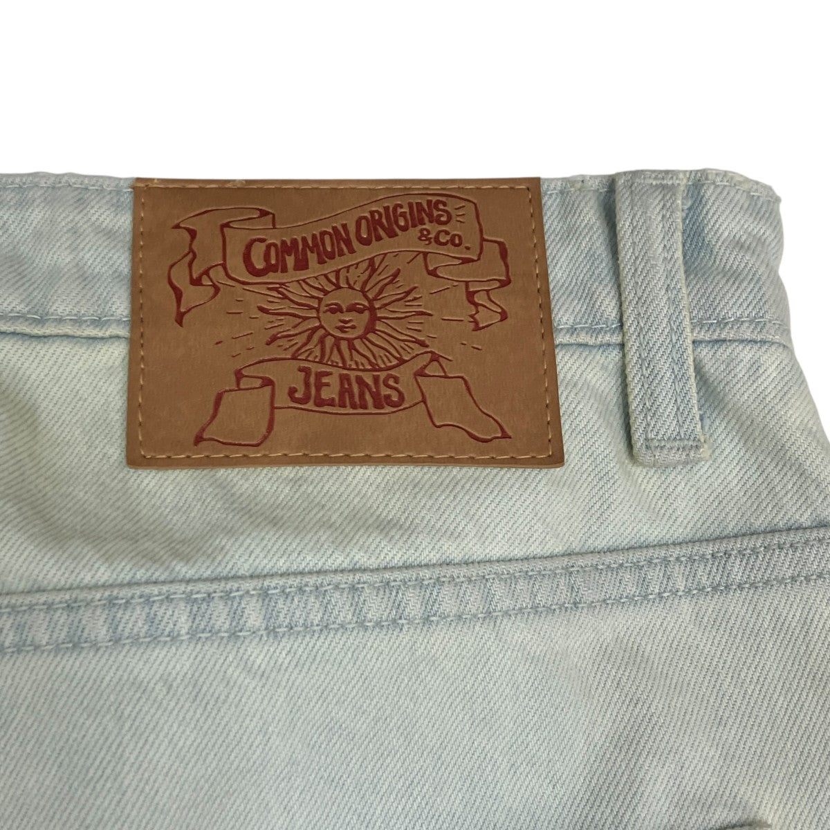 ICE BLUE WIDE-LEG DYED WASHING JEANSデニムパンツGKS-25690-A