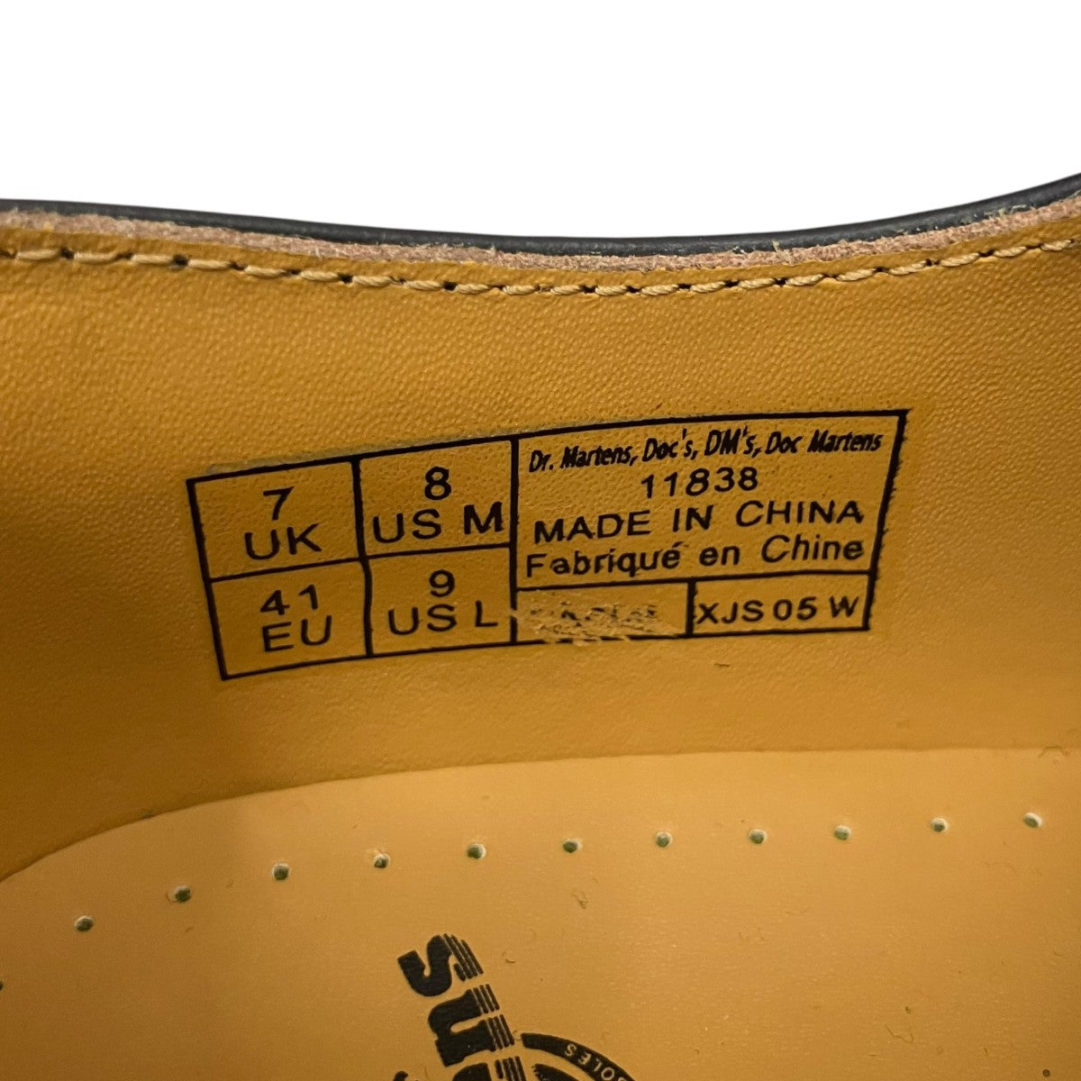 Dr．Martens 3ホールシューズレザーシューズ11838 古着・中古-7枚目のアイテム画像