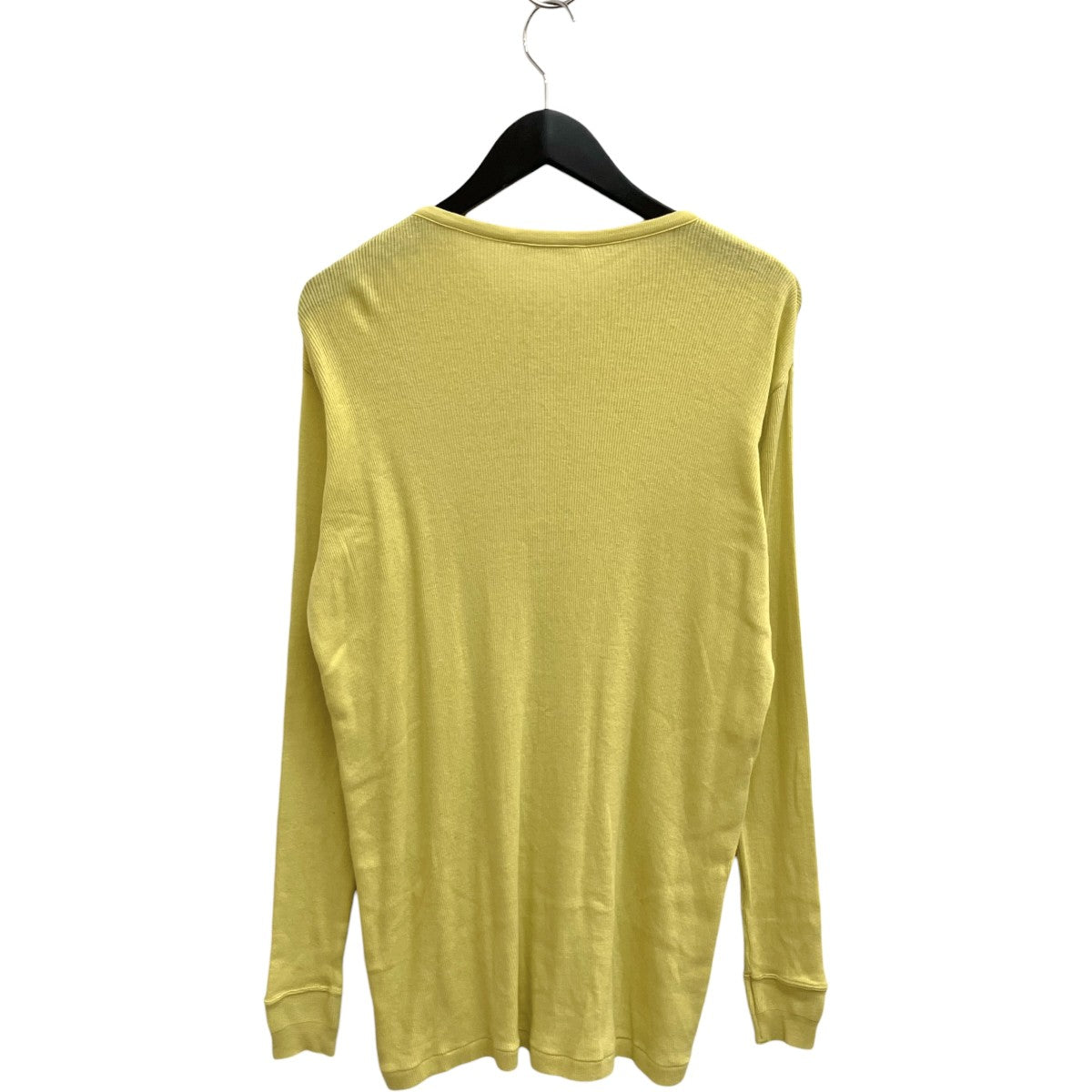 AURALEE ORGANIC SOFT RIB HENLEY NECK P O長袖カットソーA26SP01OT 古着・中古-2枚目のアイテム画像