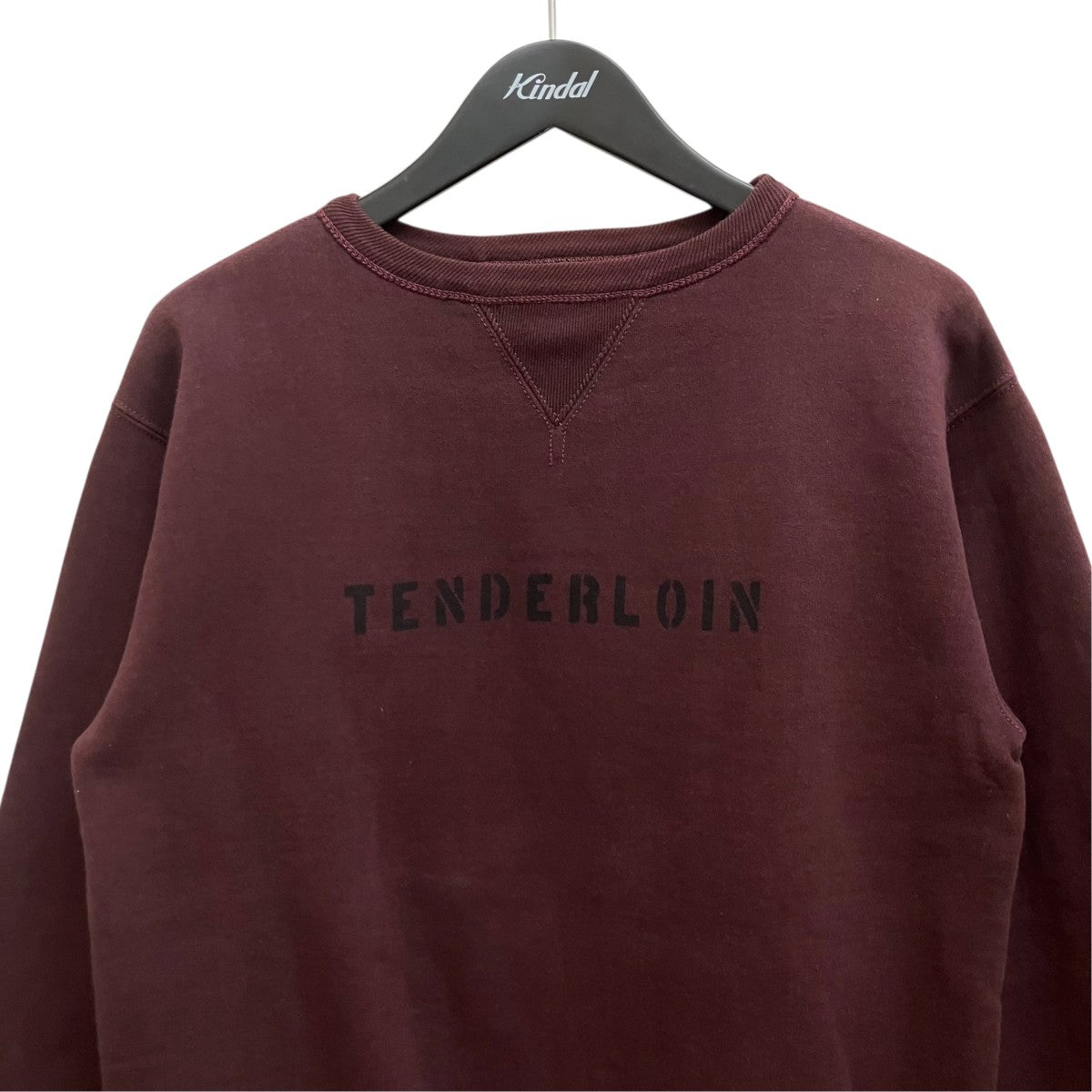 TENDERLOIN(テンダーロイン) 両Vガゼット ロゴプリント 裏起毛