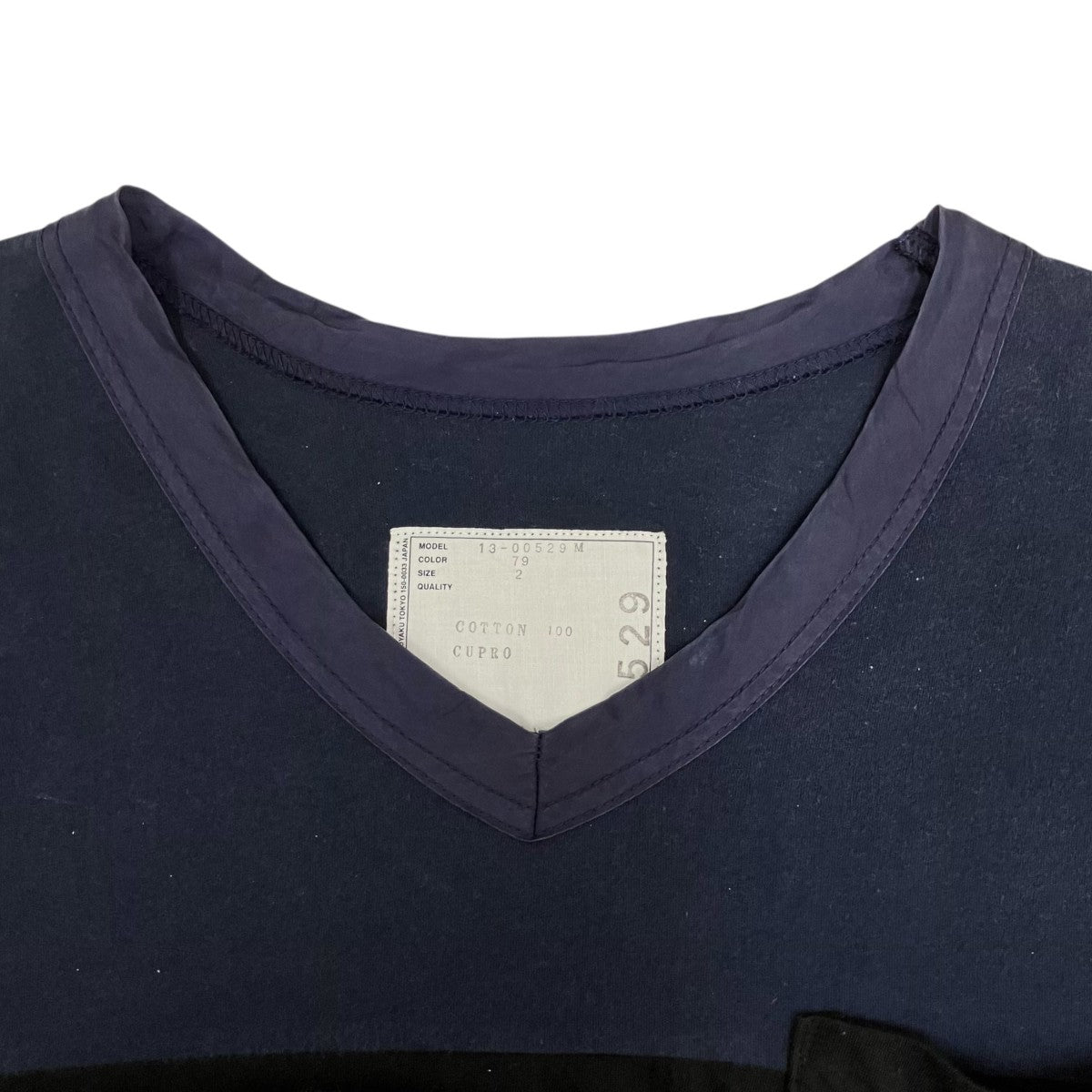 sacai(サカイ) 半袖カットソー13-00529M 13-00529M ネイビー×ブラック