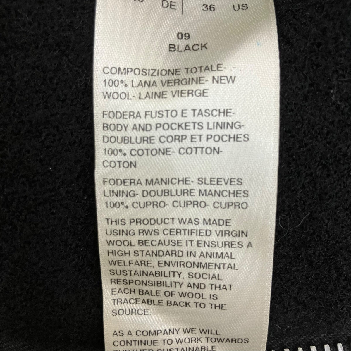 RICK OWENS 25FWALICE BRADジャケットRU02E1720-WBD 古着・中古-7枚目のアイテム画像