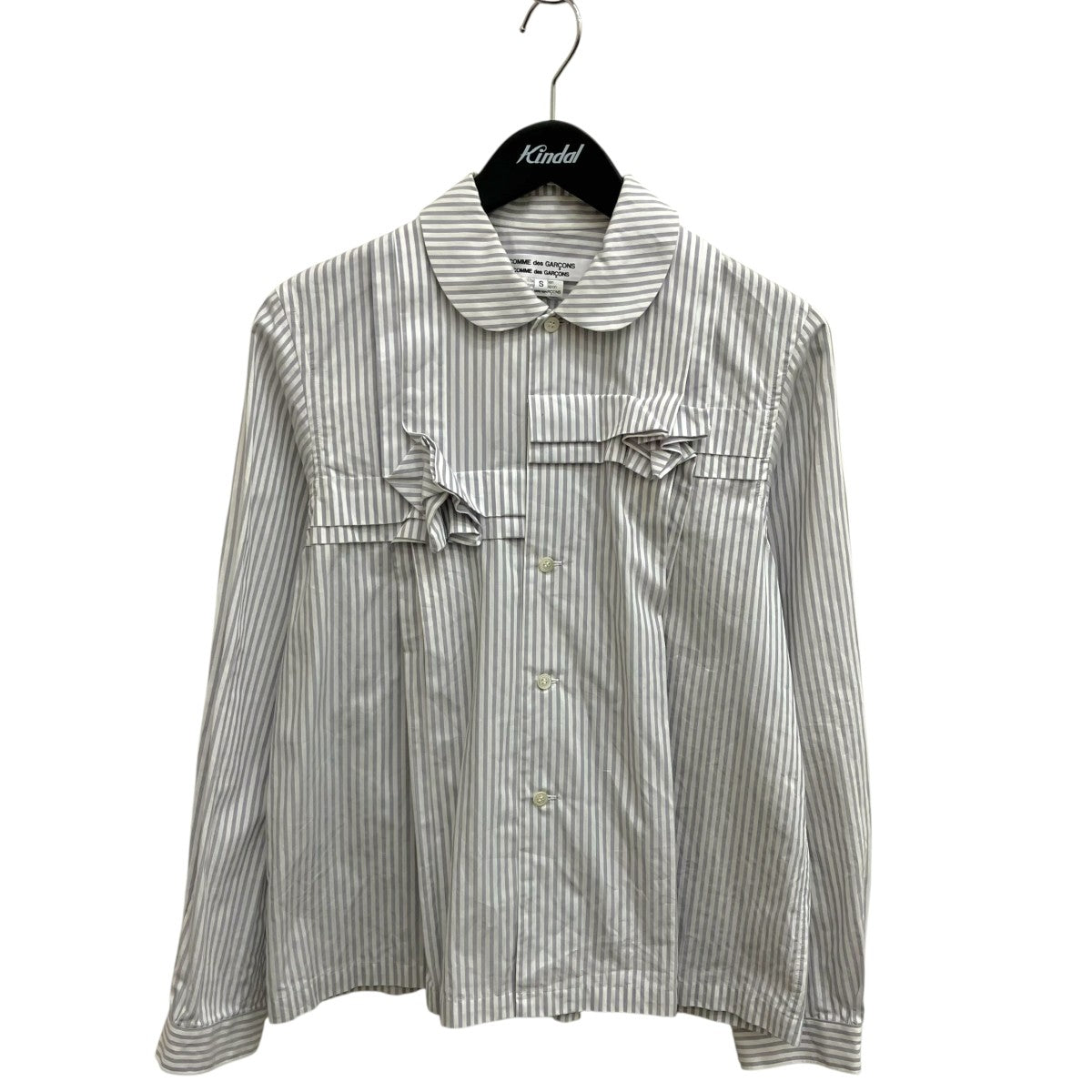 COMME des GARCONS COMME des GARCONS ストライプ長袖シャツRH-B010 古着・中古-1枚目のアイテム画像
