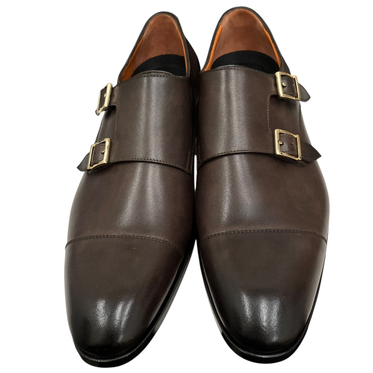 Santoni ダブルモンクストラップシューズビジネスシューズ15006JC6IOBRT53 古着・中古-2枚目のアイテム画像