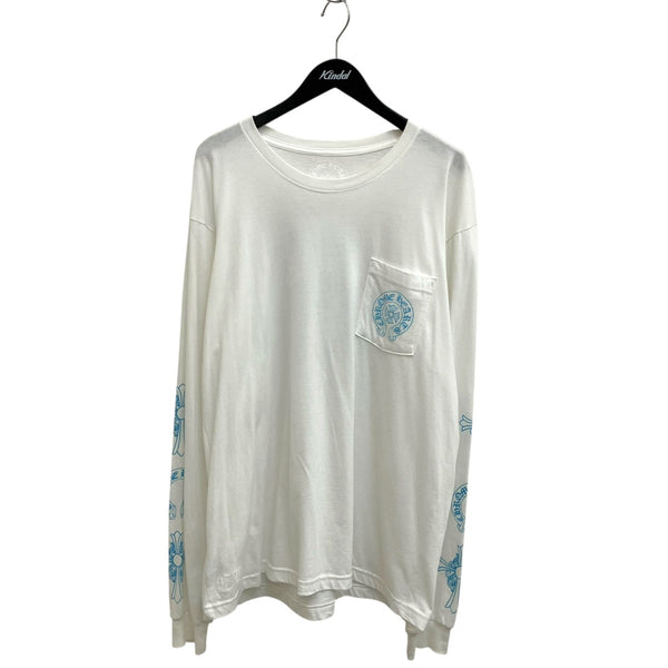 CHROME HEARTS(クロムハーツ) 3 Cemetery Blue Cross Long Sleeve Tee