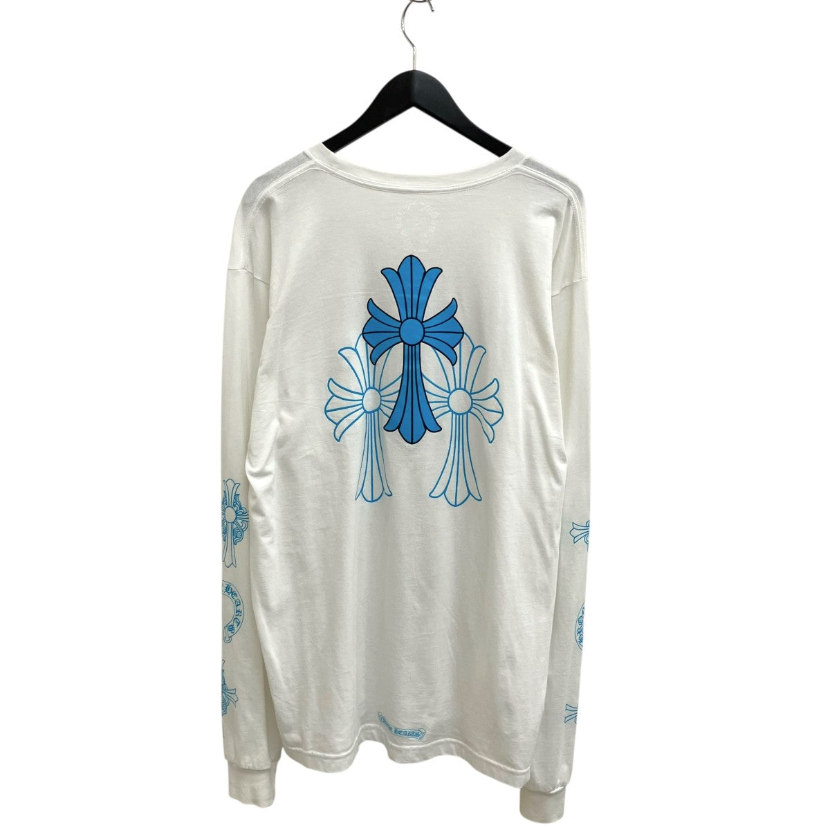CHROME HEARTS 3 Cemetery Blue Cross Long Sleeve Tee長袖Tシャツ 古着・中古-2枚目のアイテム画像