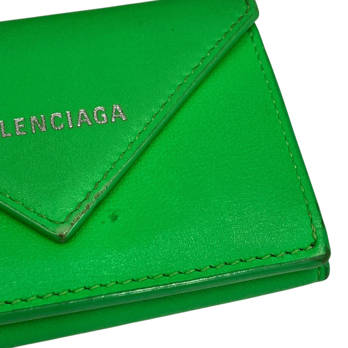 BALENCIAGA ペーパー ミニウォレット3つ折り財布391446･3807･T･527545 古着・中古-4枚目のアイテム画像