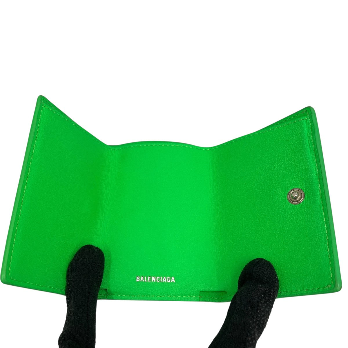 BALENCIAGA ペーパー ミニウォレット3つ折り財布391446･3807･T･527545 古着・中古-7枚目のアイテム画像