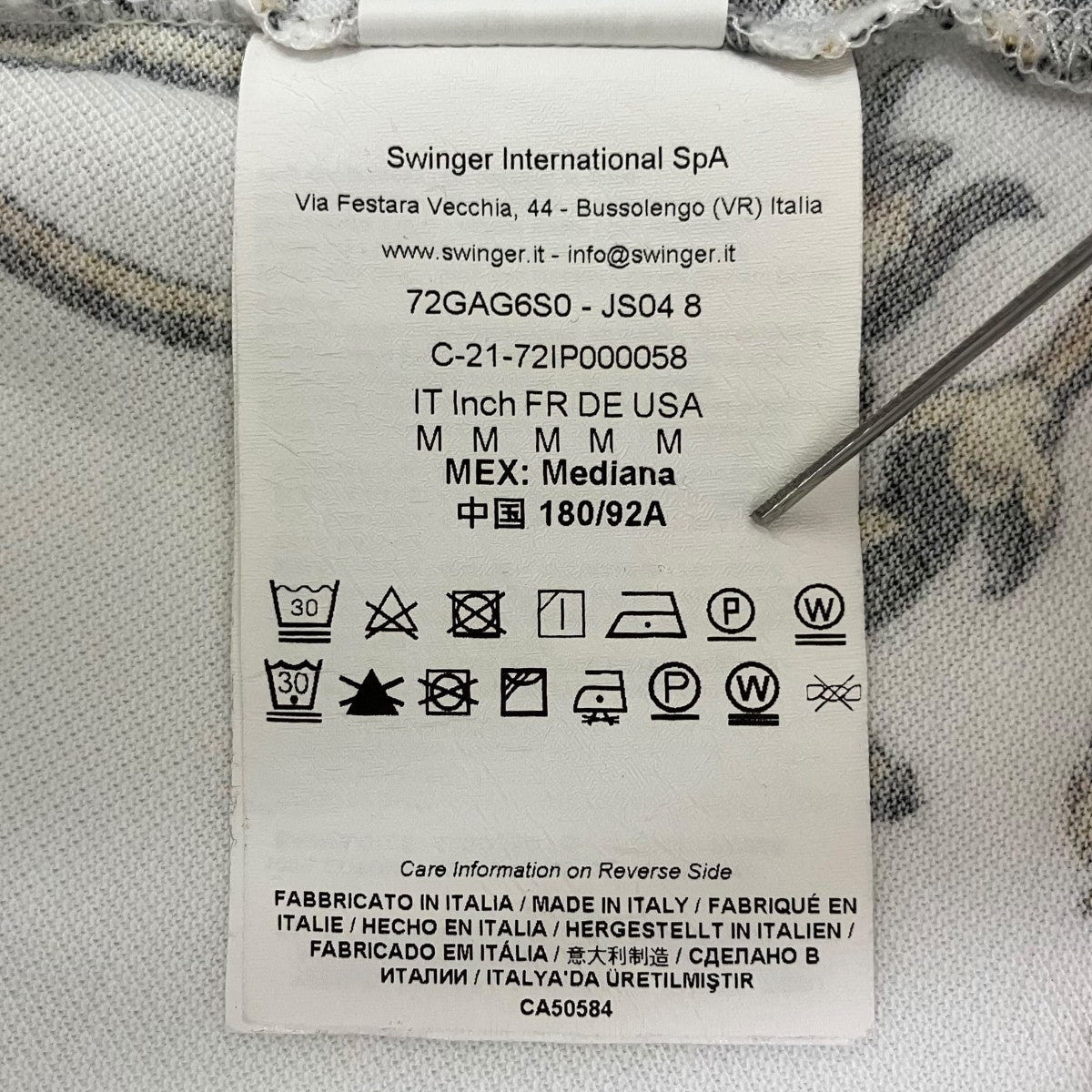 VERSACE JEANS COUTURE 半袖ポロシャツ72GAG6S0 古着・中古-5枚目のアイテム画像
