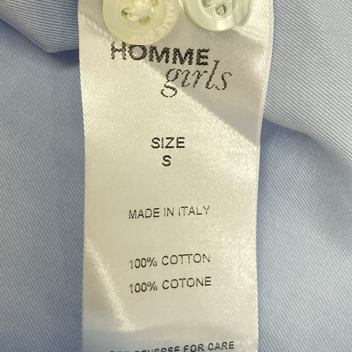 HOMME girls クロップドシャツ 古着・中古-7枚目のアイテム画像