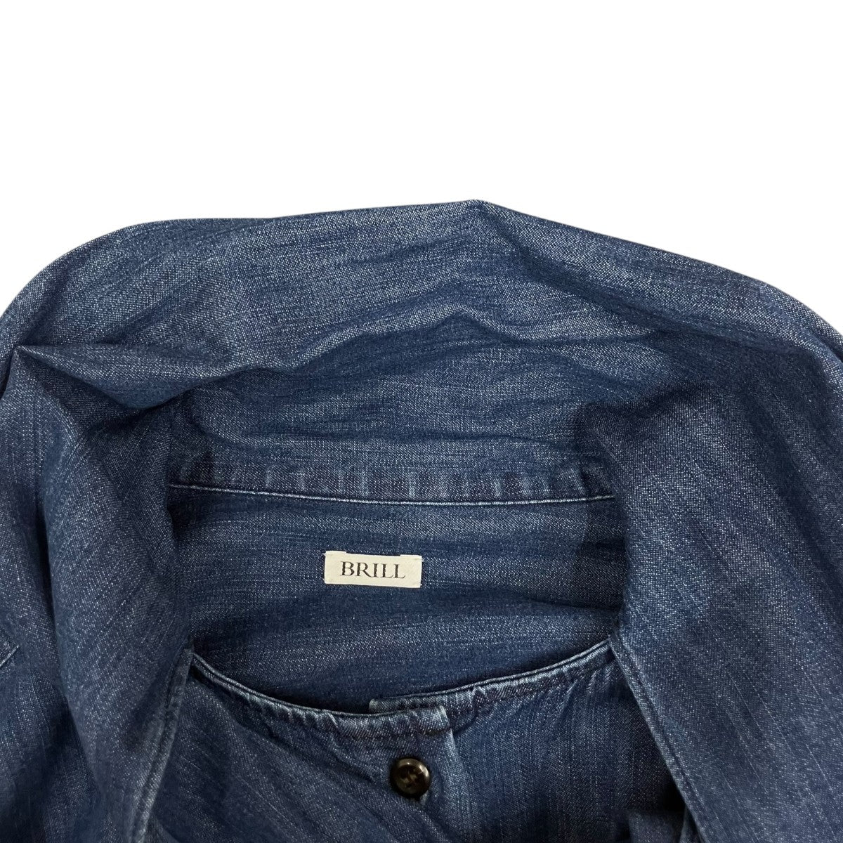 BRILL ボウタイデニムブラウス BR25SS6004-00 古着・中古-5枚目のアイテム画像