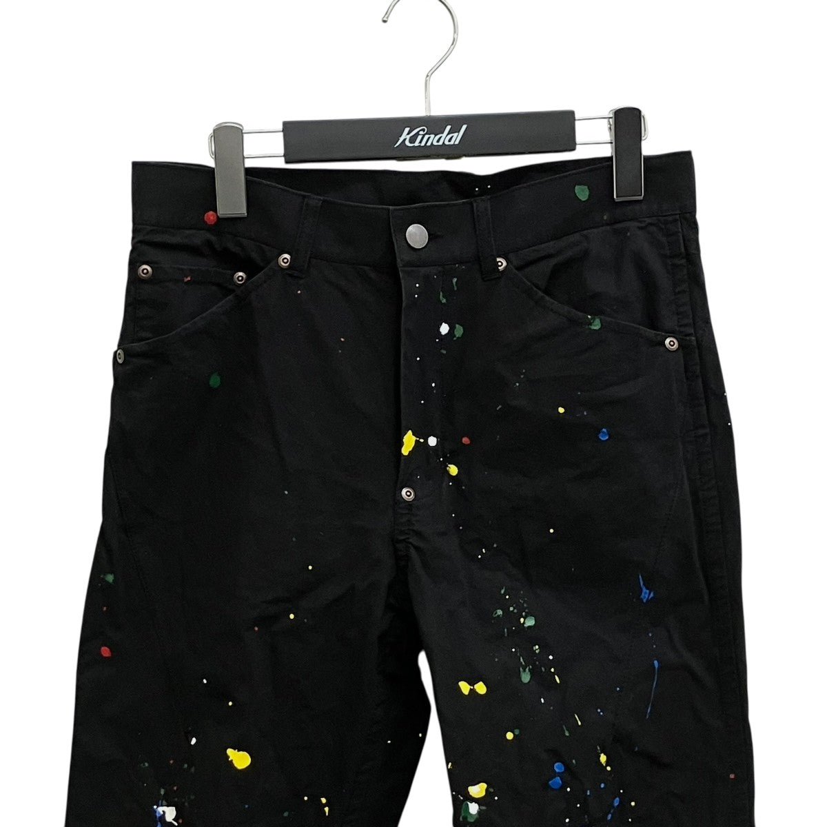 NUMBER (N)INE CHAIN STITCH LOGO SLIM TAPERED PAINTER PANTSパンツ 古着・中古-3枚目のアイテム画像