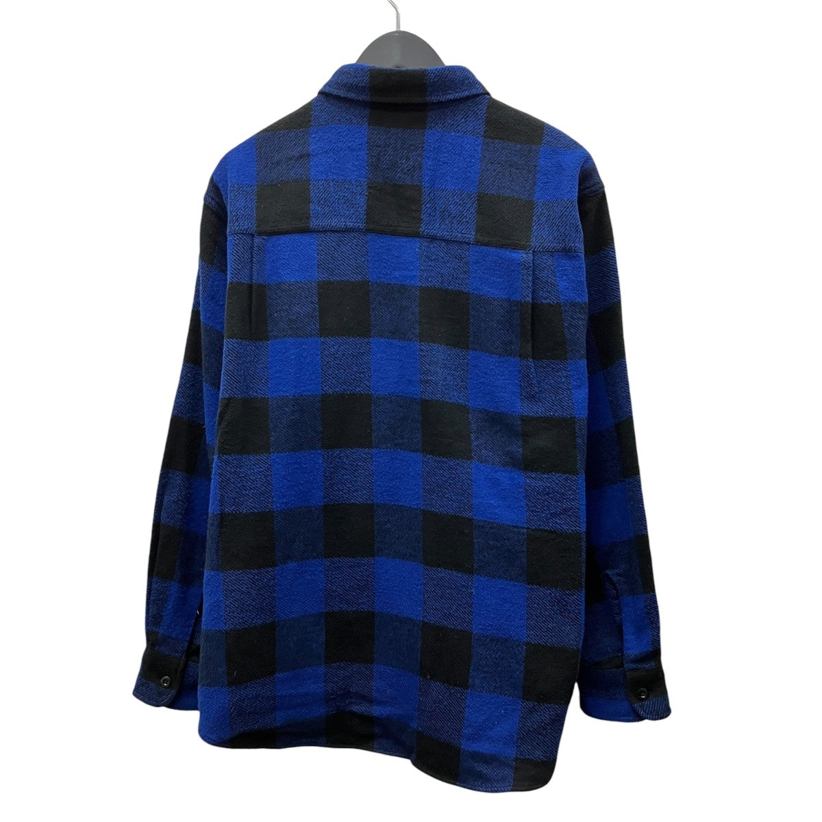 WACKO MARIA BLOCK CHECK FLANNEL SHIRT 古着・中古-2枚目のアイテム画像