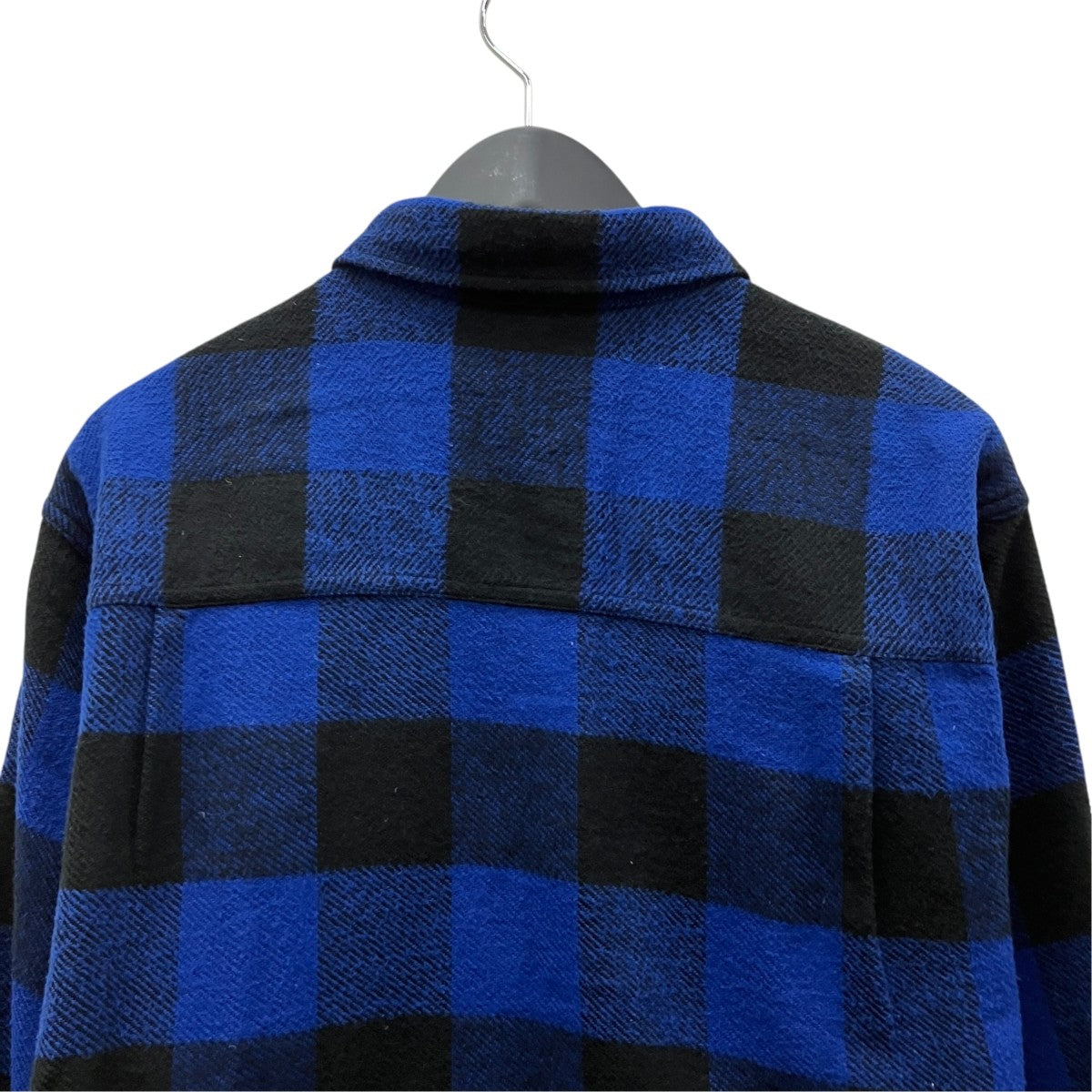 WACKO MARIA BLOCK CHECK FLANNEL SHIRT 古着・中古-4枚目のアイテム画像