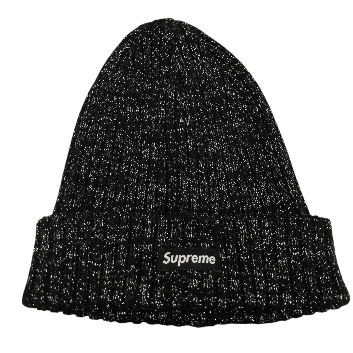 Supreme Overdyed Beanie Metallic Blackニットキャップ 古着・中古-1枚目のアイテム画像