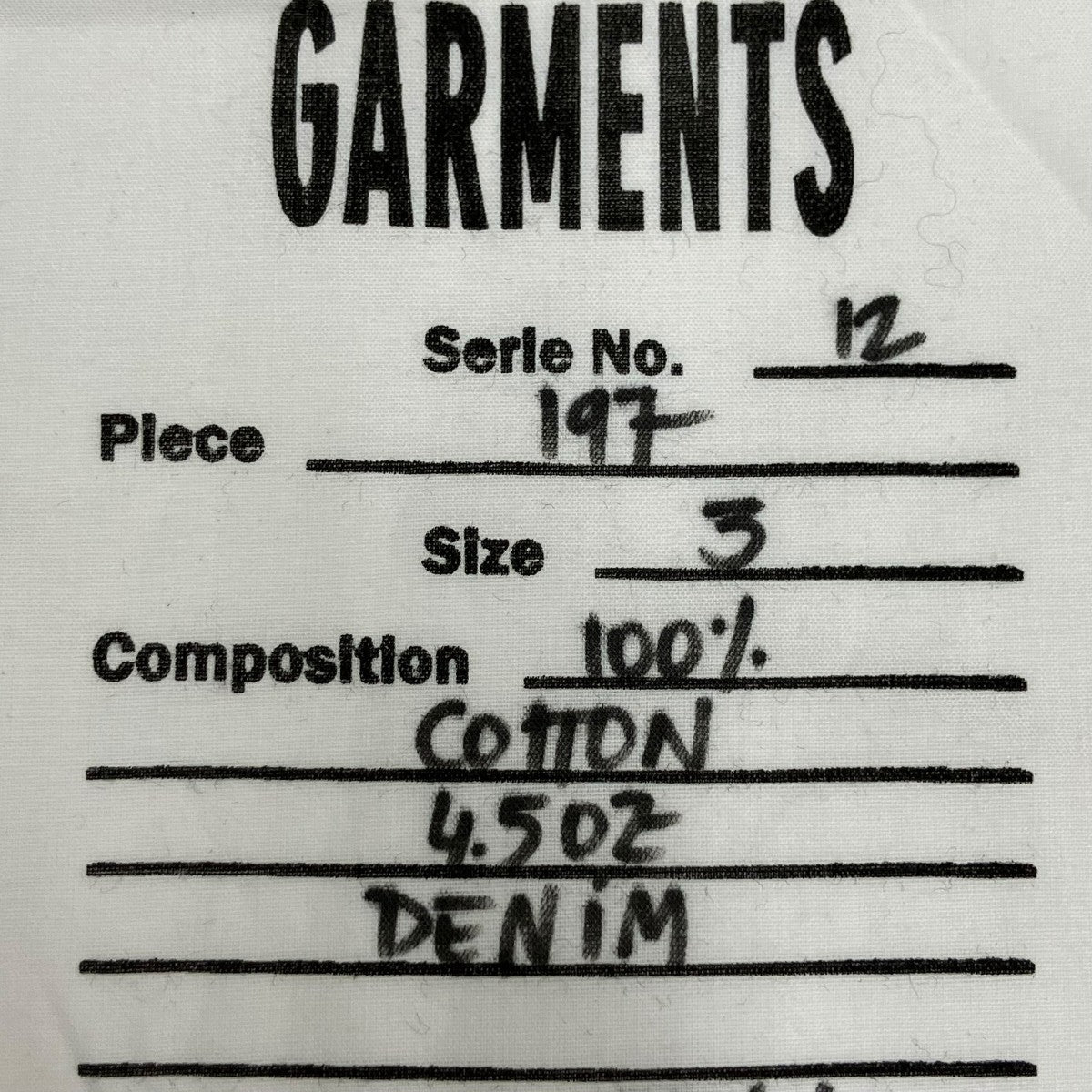 GABRIELA COLL GARMENTS 24SS100％ COTTON 4．502 DEMIN長袖シャツ 古着・中古-7枚目のアイテム画像