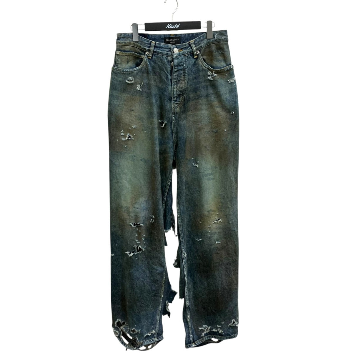 BALENCIAGA SUPER DESTROYED BAGGYデニムパンツ745248 古着・中古-1枚目のアイテム画像